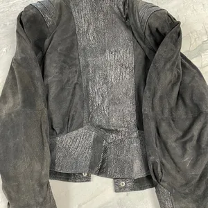 Vintage rare 80’s shoulder pad leather suede jacket ! thumbnail 5