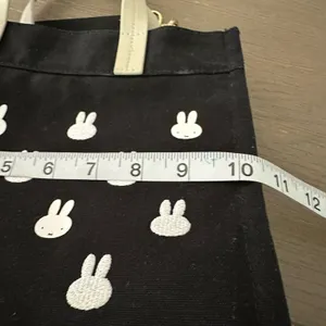 Miffy 2WAY Siffler Tote Bag Handbag Monogram Pattern Habitas 2 Way Black thumbnail 9