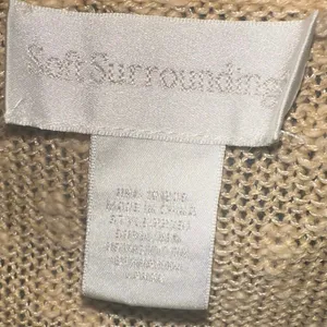 Soft Surroundings Yellow Open‎ Cardigan Large Cozy Knit Duster thumbnail 4