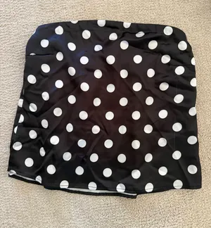 Polka Dot Top Black thumbnail 1