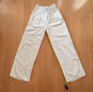 Princess Polly Sofi natural white cotton pants thumbnail 4