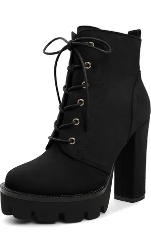 Amazon Black lace up boots thumbnail 1