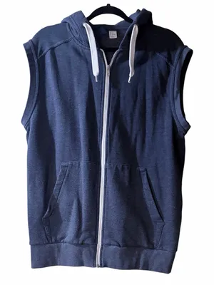 Divided by H&M Blue Sleeveless Zip Up Hoodie thumbnail 1