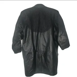 Vintage Black leather jacket sz 6/8 thumbnail 2