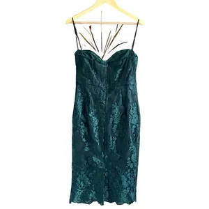 Lulus What a Knockout Forest Green Embroidered Strapless Dress thumbnail 12