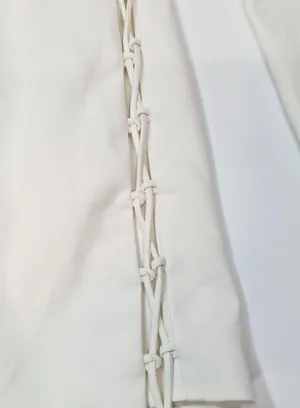 Camila Coelho Astrid Mini Dress in Ivory Medium thumbnail 4