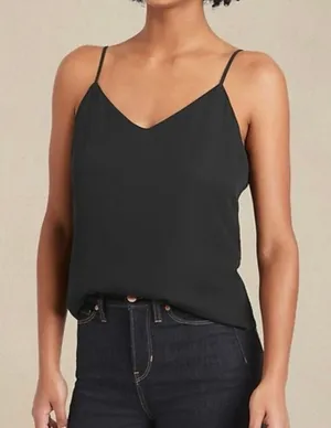 Banana Republic black classic strappy tank size xs thumbnail 1