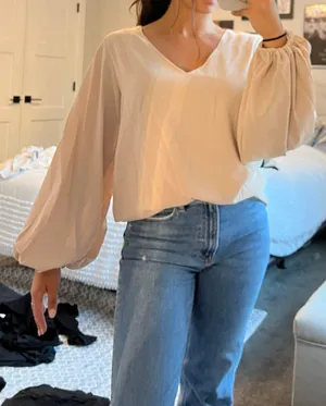 Qearal Pink Chiffon Blouse thumbnail 2