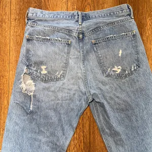 AGOLDE 90's‎ High Rise Loose Fit Distressed Jeans Light Wash Blue Size 30 Grunge thumbnail 9