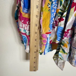 Dress Forum Women's Tropical Floral Mediterranean Print Romper Multi L thumbnail 8