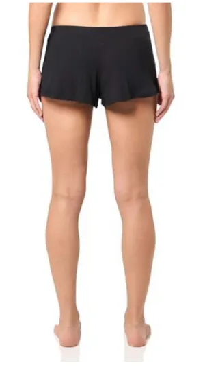 florence by mills nwt Do Not Disturb Cozy Ribbed Modal Sleep Short, Black, Small thumbnail 1