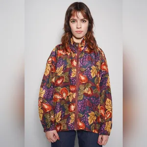 Vintage 80's EVR Crazy Sexy Cool Totally Rad Multi Color Windbreaker Jacket L thumbnail 2