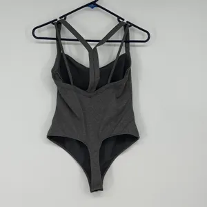 Intimately Free People Gray Strappy Racerback Thong Body Suit‎ Womens S thumbnail 2