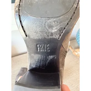 Frye Nora Whipstitch Suede Ankle Boots Womens Smoke Grey Size 7‎ thumbnail 7