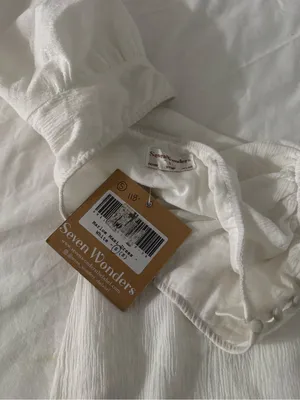 Seven Wonders White Marloe Cutout One Shoulder Puff Sleeve Maxi dress NWT Small thumbnail 12