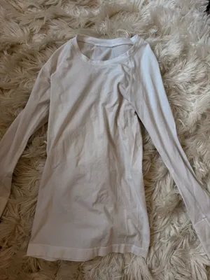 White Lululemon Swiftly Long Sleeve thumbnail 1
