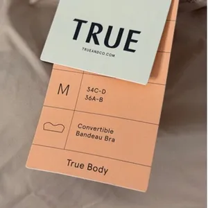 True& Co True Body Wireless Bandeau Bra Size Medium in Desert‎ NEW thumbnail 4