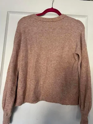 Madewell Gladwell Balloon Sleeve Pink Pullover Sweater size XXS thumbnail 5