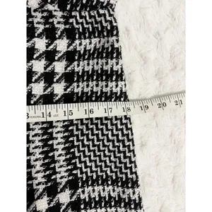 NEW Zara Black White Textured Houndstooth Tweed Pinafore Apron Mini Dress M thumbnail 10