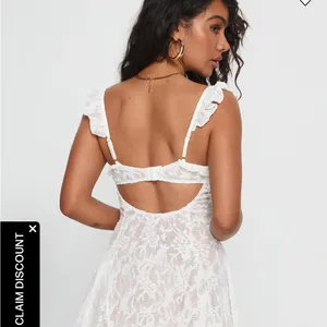 Princess Polly Mariea white frill mini dress new with tags size 0 thumbnail 4