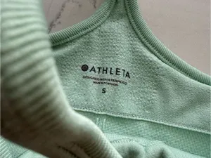Athleta Ribbed Racerback Tanks — Slate Gray & Sage Green thumbnail 2