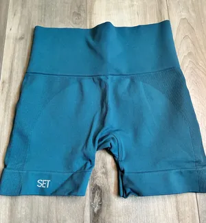 Set Active Sculptflex bike shorts size small teal  thumbnail 1