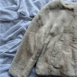 Zara TRF Collection Outerwear Faux Fur Plush Jacket thumbnail 5