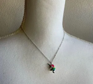 Unicorn silver tone necklace thumbnail 7