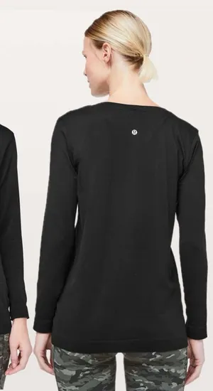 LULULEMON Swiftly Tech Long Sleeve Breeze Relaxed Fit Black Second Release M thumbnail 1