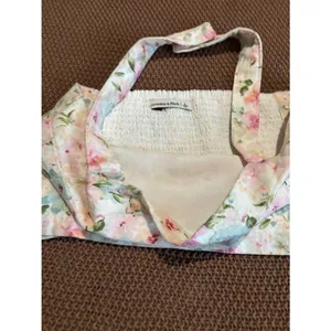 Abercrombie & Fitch Floral Halter Crop Top Size Large thumbnail 4