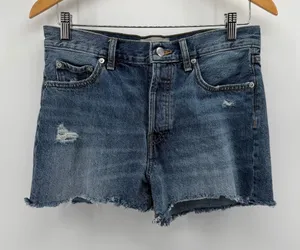 Everlane The Relaxed '90s Short denim distressed shorts size 25 thumbnail 1