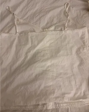 Brandy Melville Top Tank White Buttoned  thumbnail 2