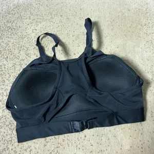 Gymshark High Support Mesh Sports Bra Womens M Black Adjustable‎ Straps Hook thumbnail 4