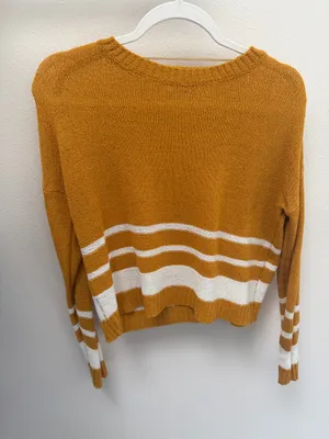Mustard yellow striped top Size XS thumbnail 1
