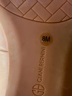 Giani Bernini Blush Nude Pointed-Toe Flats with Gold Hardware thumbnail 8