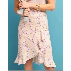 NWT Anthropologie Skye Ruffled Floral Skirt Size 14 thumbnail 11