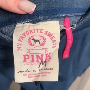 ✨Pink Victoria Secret University Cutoff Sweat Blue Sz Medium Shorts✨ thumbnail 5