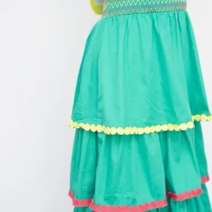 Alden Adair. Frida Ruffle‎ Smocked Midi Dress. thumbnail 11