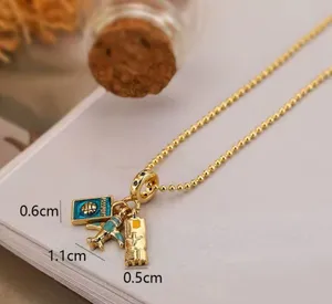 Travel Necklaces, Plane and Blue Passport thumbnail 2