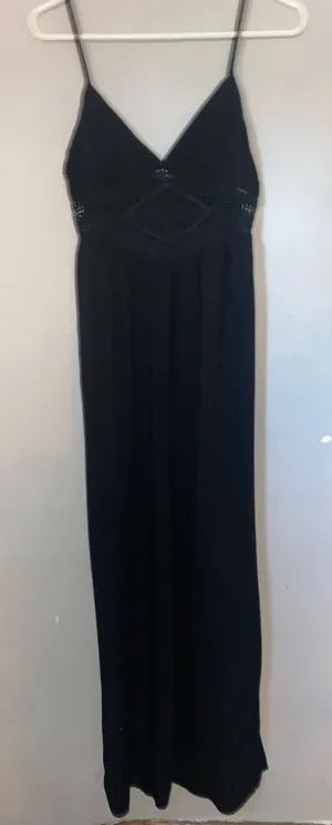Long Black Maxi Dress Size M thumbnail 1
