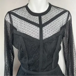 REBECCA MINKOFF Dress Womens 4 Feminine Whimsigoth Party Wedding Guest Chic thumbnail 5