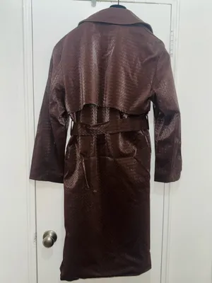 Torn By Ronny Kobo Regina Coat in Chocolate Brown size M thumbnail 6