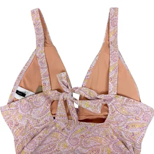 NWT J. Crew Eco Plunge One Piece‎ Swimsuit Beach Paisley Peach Size 12 thumbnail 10