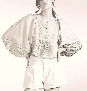 Anthropologie Shirt Women SIZE XXS White Romantic Babydoll Embroidered Victorian thumbnail 14