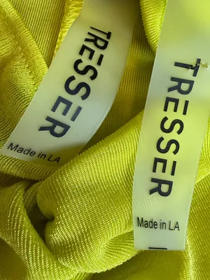 Tresser Chartreuse Twist Front Bandeau Maxi Skirt Set Small Women's thumbnail 13