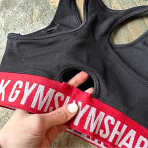 Gymshark Flex Sports Bra Black and Red Women’s Size Small thumbnail 5