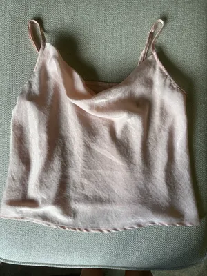 Pink Spaghetti Strap blouse Size M thumbnail 1