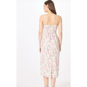 Abercrombie & Fitch Women XL Floral Midi Dress Dainty Romantic Coquette thumbnail 2