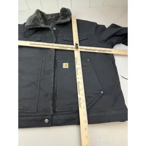 Carhartt Womens Rugged Flex Canvas Sherpa Lined Jacket Black Size XL NEW NWOT thumbnail 11