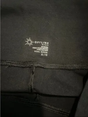 aerie Black High-Rise Leggings thumbnail 2